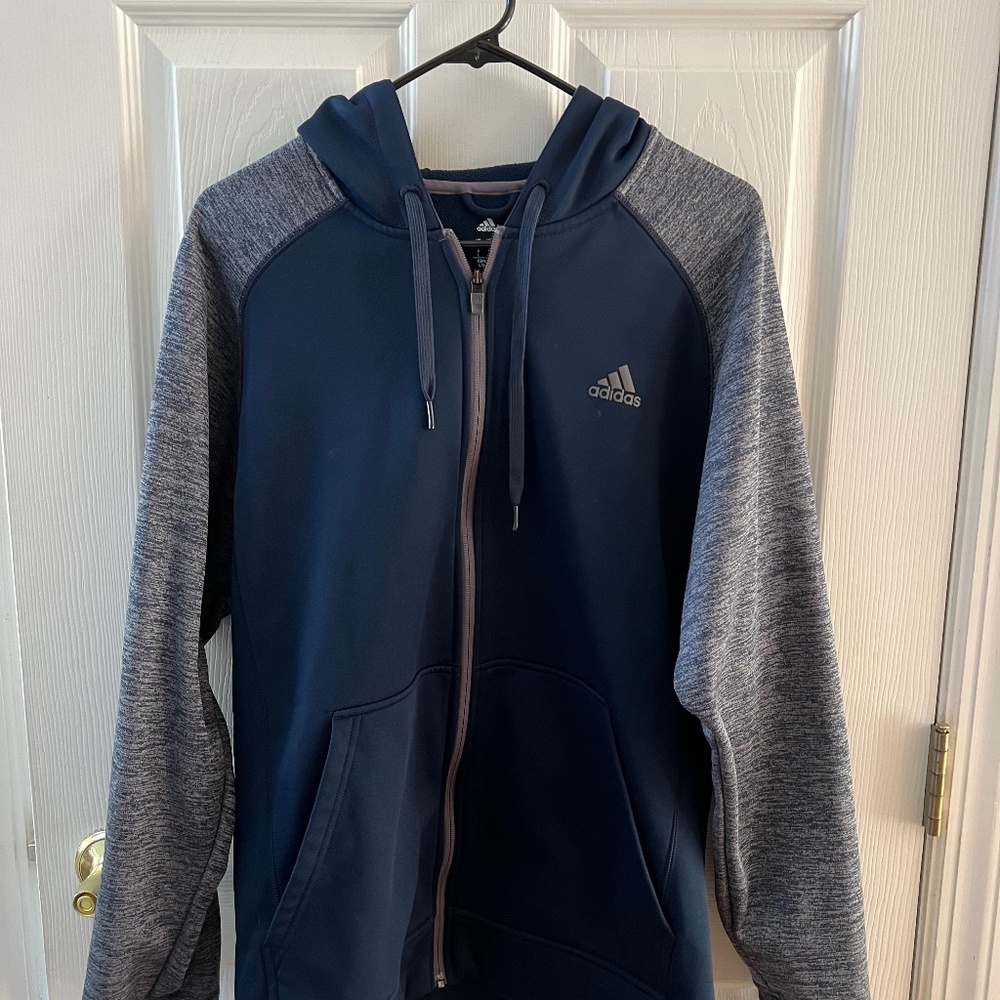 Adidas Large zip up  hoodie